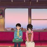 Fujino and Kyomoto in the train from the movie "Look Back"