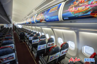 New Cabin Makeover for AirAsia’s ‘Sonic the Hedgehog’ Aircraft!
