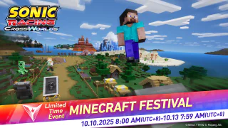 Minecraft Festival and DLC now available for Sonic Racing:Crossworlds!
