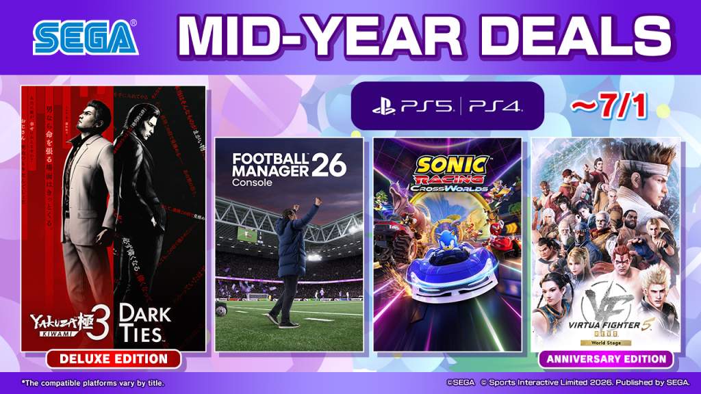SEGA’s Mid-Year Sale Is Here